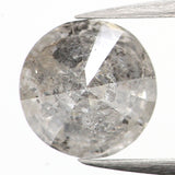 0.63 Ct Natural Loose Diamond, Grey Diamond, Round Diamond, Round Brilliant Cut Diamond, Sparkling Diamond, Rustic Diamond L532