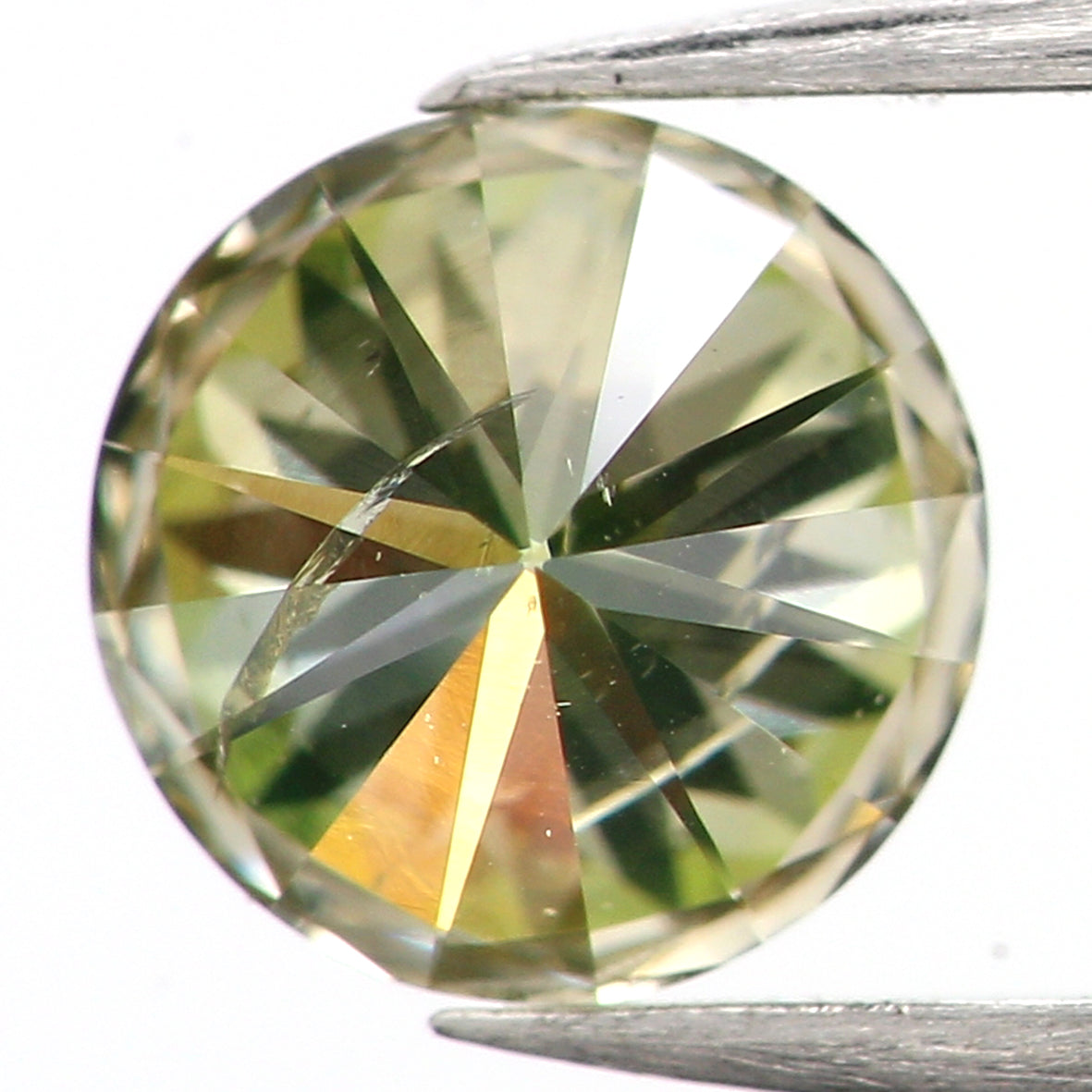 0.43 Ct Natural Loose Round Shape Diamond Green Color Round Cut Diamond 4.70 MM Natural Green Diamond Round Brilliant Cut Diamond LQ548