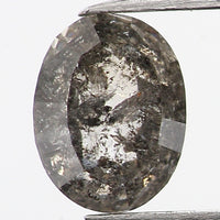 0.36 Ct Natural Loose Diamond, Oval Diamond, Black Diamond, Grey Diamond, Salt and Pepper Diamond, Antique Diamond, Real Diamond L435