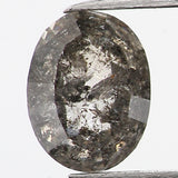 0.36 Ct Natural Loose Diamond, Oval Diamond, Black Diamond, Grey Diamond, Salt and Pepper Diamond, Antique Diamond, Real Diamond L435