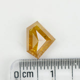 3.24 Ct Natural Loose Diamond, Shield Cut Diamond, Yellow Color Diamond, Rose Cut Diamond, Real Rustic Diamond, Antique Diamond KDL9780