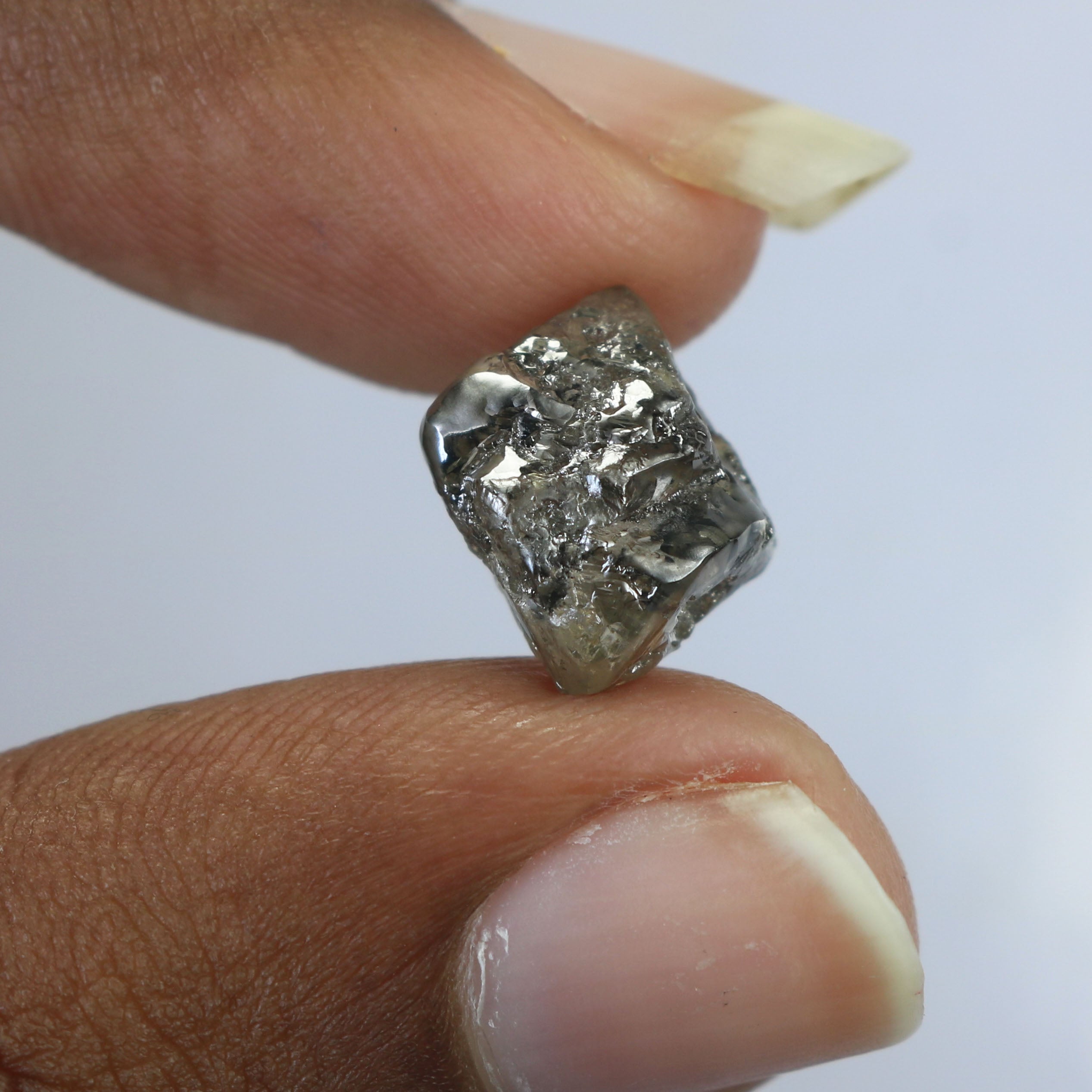 5.33 CT Natural Loose Rough Shape Diamond Brown Color Rough Cut Diamond 11.30 MM Natural Brown Color Rough Irregular Cut Diamond QL8847