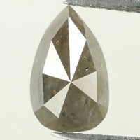 2.25 CT Natural Loose Pear Diamond Grey Color Pear Diamond 10.00 MM Natural Loose Diamond Pear Rose Cut Diamond Pear Shape Diamond QL1669