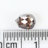 1.02 Ct Natural Loose Diamond Drop Black Brown Color SI1 Clarity 6.00 MM L9257