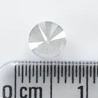 0.78 Ct Natural Loose Diamond Round Milky Grey Color I3 Clarity 5.30 MM L9382