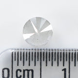0.78 Ct Natural Loose Diamond Round Milky Grey Color I3 Clarity 5.30 MM L9382