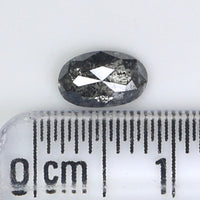 0.56 Ct Natural Loose Diamond, Oval Diamond, Black Diamond, Grey Diamond, Salt and Pepper Diamond, Antique Diamond, Real Diamond KDL074