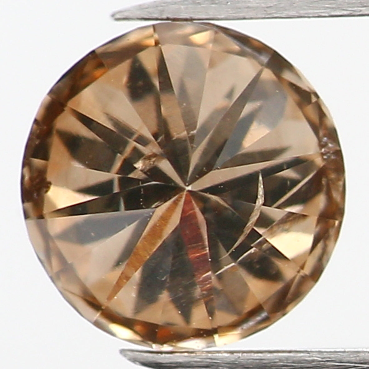 0.36 Ct Natural Loose Round Shape Diamond Brown Color Round Cut Diamond 4.40 MM Natural Loose Brown Color Round Brilliant Cut Diamond LQ484