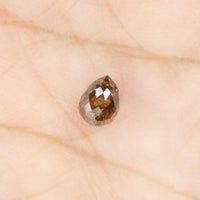 0.79 Ct Natural Loose Diamond, Briolette Diamond, Brown Diamond, Briolette Cut Bead Diamond, Polished Diamond, Faceted Diamond L9824