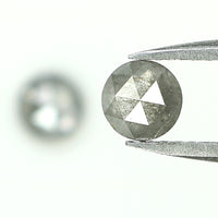 Natural Loose Rose Cut Salt And Pepper Diamond Black Grey Color 0.95 CT 4.60 MM Rose Cut Shape Diamond KDL1006