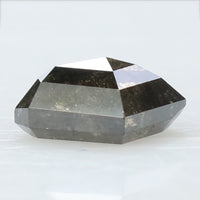 0.96 Ct Natural Loose Diamond Shield Black Grey Color I3 Clarity 7.15 MM KDK2040
