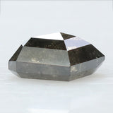 0.96 Ct Natural Loose Diamond Shield Black Grey Color I3 Clarity 7.15 MM KDK2040