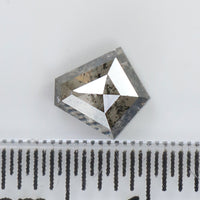 0.72 CT Natural Loose Diamond, Pentagon Cut Diamond, Salt And Pepper Diamond, Black Gray Pentagon Diamond, Rose Cut Diamond KDL9518