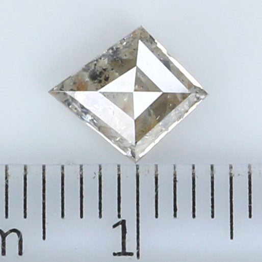1.07 Ct Natural Loose Kite Shape Diamond Gray Brown Color Kite Shape Diamond 8.60 MM Natural Loose Diamond Kite Rose Cut Diamond QK2176