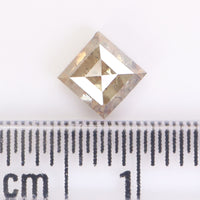 0.59 Ct Natural Loose Diamond Kite Yellow Grey Color 6.30 MM KDL9235