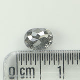1.04 Ct Natural Loose Diamond, Oval Diamond, Black Diamond, Grey Diamond, Salt and Pepper Diamond, Antique Diamond, Real Diamond KDL9947
