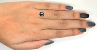 IGI CERTIFIED 1.54 Ct Natural Loose Diamond Square Cushion Modified Brilliant Black Color 7.16 MM KDL9398