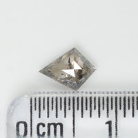 0.41 CT Natural Loose Diamond, Salt And Pepper Diamond, Kite Cut Diamond, Black Diamond, Grey Diamond, Geometric Rose Cut Diamond L223
