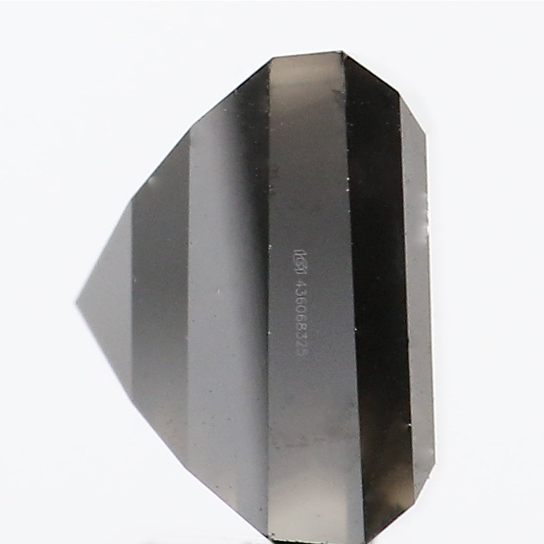 3.07 Ct IGI CERTIFIED Natural Loose Princess Cut Diamond Fancy Black Color Diamond 7.50 MM Natural Loose Diamond Kite Shape Diamond QL8662