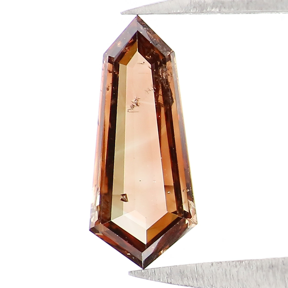 0.50 CT Natural Loose Shield Shape Diamond Brown Color Shield Cut Diamond 9.10 MM Natural Loose Brown Color Shield Rose Cut Diamond QL1613
