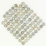 2.49 Ct Natural Loose Diamond, Round Rose Cut Diamond, Grey Diamond, Yellow Diamond, Rose Cut Diamond, Rustic Diamond, Real Diamond L094