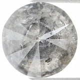Natural Loose Round Salt And Pepper Diamond Black Grey Color 1.17 CT 6.40 MM Round Brilliant Cut Diamond L1209