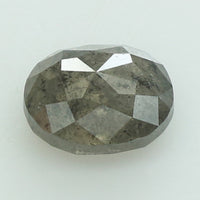 1.17 Ct Natural Loose Diamond Oval Grey Salt And Pepper Color I3 Clarity 6.70 MM KDL8693
