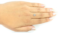 0.74 Ct Natural Loose Diamond Emerald Black Grey Salt And Pepper Color I3 Clarity 6.30 MM KDL8434