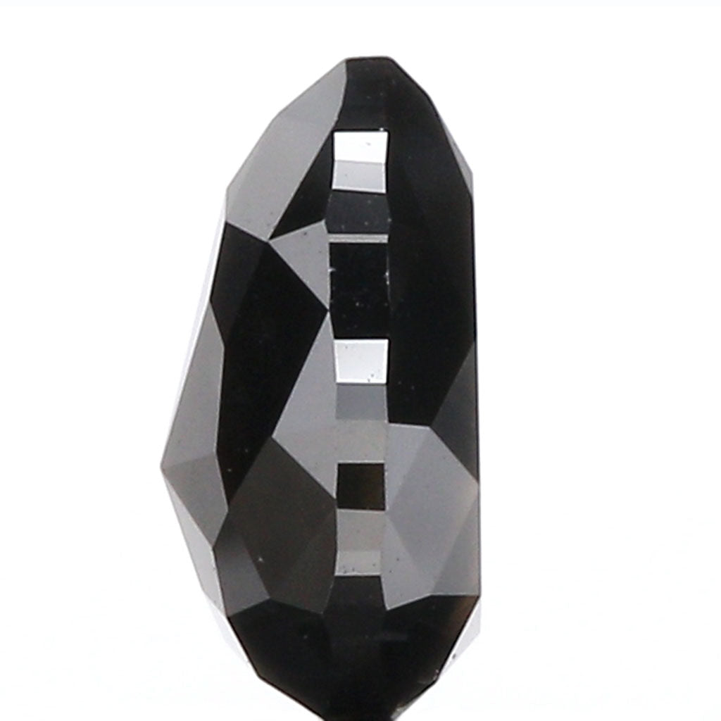 IGI CERTIFIED 1.34 Ct Natural Loose Diamond Pear Brilliant Natural Fancy Black Color 7.75 MM KDL9380