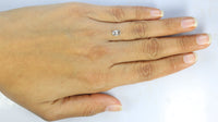 0.63 Ct Natural Loose Diamond Oval  Grey Salt And Pepper Color I3 Clarity 6.25 MM KDL8937