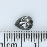 0.52 CT Natural Loose Diamond Pear Black Grey Color I3 Clarity 5.55 MM L9020