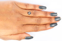 IGI CERTIFIED 1.74 Ct Natural Loose Diamond Pentagon Modified Brilliant Cut Black Color 8.05 MM KDL9381