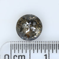 1.60 CT Natural Loose Diamond Round Rose Cut Brown Salt And Pepper Color 7.05 MM KDL9058