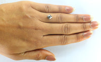 IGI CERTIFIED 1.33 Ct Natural Loose Diamond Modified Princess Cut Natural Black Color 5.84 MM KDL8961