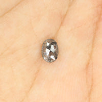 0.34 Ct Natural Loose Diamond, Oval Diamond, Black Diamond, Grey Diamond, Salt and Pepper Diamond, Antique Diamond, Real Diamond L380