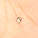 0.64 CT Natural Loose Diamond, Pentagon Cut Diamond, Salt And Pepper Diamond, Black Grey Diamond, Rose Cut Diamond, Rustic Diamond L9583