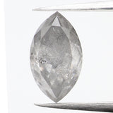 1.71 Ct Natural Loose Diamond, Marquise Diamond, Grey color Diamond, Marquise Cut Diamond, Polished Diamond, Rose Cut Diamond L450