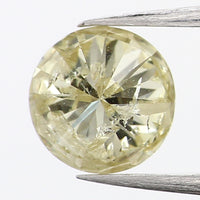 0.57 Ct Natural Loose Diamond, Green Diamond, Yellow Diamond, Round Diamond, Round Brilliant Cut, Sparkling Diamond, Rustic Diamond L4994