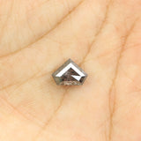 1.31 CT Natural Loose Diamond, Shield Cut Diamond, Salt And Pepper Diamond, Black Diamond , Grey Diamond, Antique Rose Cut Diamond KDL254