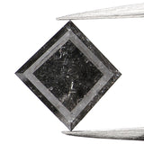 0.60 CT Natural Loose Diamond, Salt And Pepper Diamond, Kite Cut Diamond, Black Diamond, Grey Diamond, Geometric Rose Cut Diamond KDL159