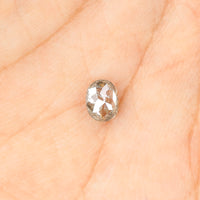 0.37 Ct Natural Loose Diamond, Oval Diamond, Black Diamond, Grey Diamond, Salt and Pepper Diamond, Antique Diamond, Real Diamond L395