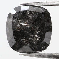 1.74 Ct Natural Loose Diamond, Cushion Diamond, Black Diamond, Polished Diamond, Real Diamond, Rustic Diamond, Antique Diamond KDL461