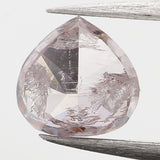 0.39 Ct Natural Loose Diamond, Heart Diamond, Pink Diamond, Rose Cut Diamond,Heart Shape Diamond, Antique Diamond KR922