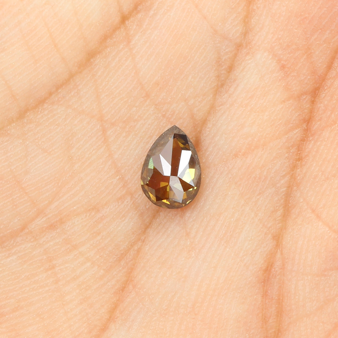 0.46 CT Natural Loose Pear Shape Diamond Green Color Pear Cut Diamond 6.15 MM Natural Loose Yellow Diamond Pear Brilliant Cut Diamond LQ5190