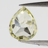 0.15 CT Natural Loose Diamond, Pear Diamond, Yellow Color Diamond, Rustic Diamond, Pear Cut Diamond, Fancy Color Diamond L5486