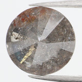 1.28 Ct Natural Loose Diamond, Grey Diamond, Round Diamond, Round Brilliant Cut Diamond, Sparkling Diamond, Rustic Diamond L443