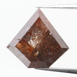1.80 Ct Natural Loose Diamond Shield Brown Black Color 8.24 MM L9440