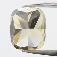 0.62 Ct Natural Loose Diamond, Cushion Diamond, Brown Diamond, Green Diamond, Antique Diamond, Rustic Diamond, Real Diamond L5728