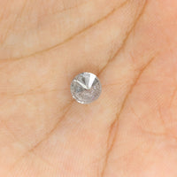 1.45 Ct Natural Loose Diamond, Round Brilliant Cut, Salt Pepper Diamond, Black Diamond, Gray Diamond, Rustic Diamond, Round Diamond KDL013