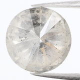 1.06 Ct Natural Loose Diamond, Round Brilliant Cut, Salt And Pepper Diamond, Gray Diamond, Rustic Diamond, Round Cut Diamond L445